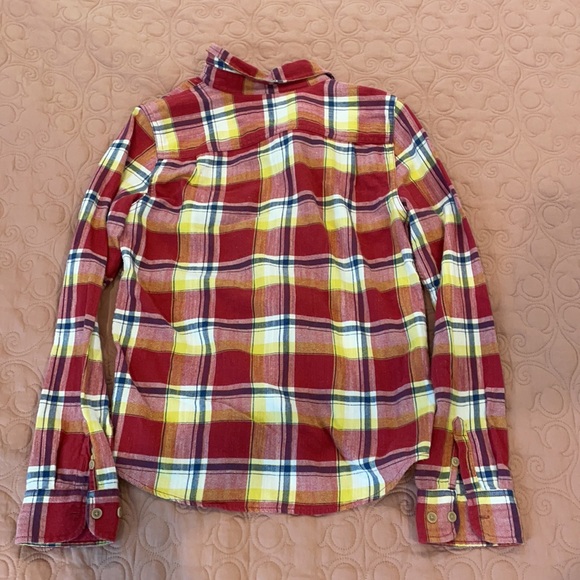 American eagle red flannel button down shirt - Picture 2 of 4